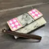 White & Pink Checkered