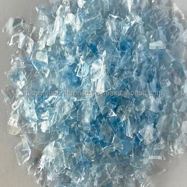 Clear Mixed Color Hot Washed PET Bottle Flakes Scrap Recycled Plastic Raw Material at Low Price in Thailand