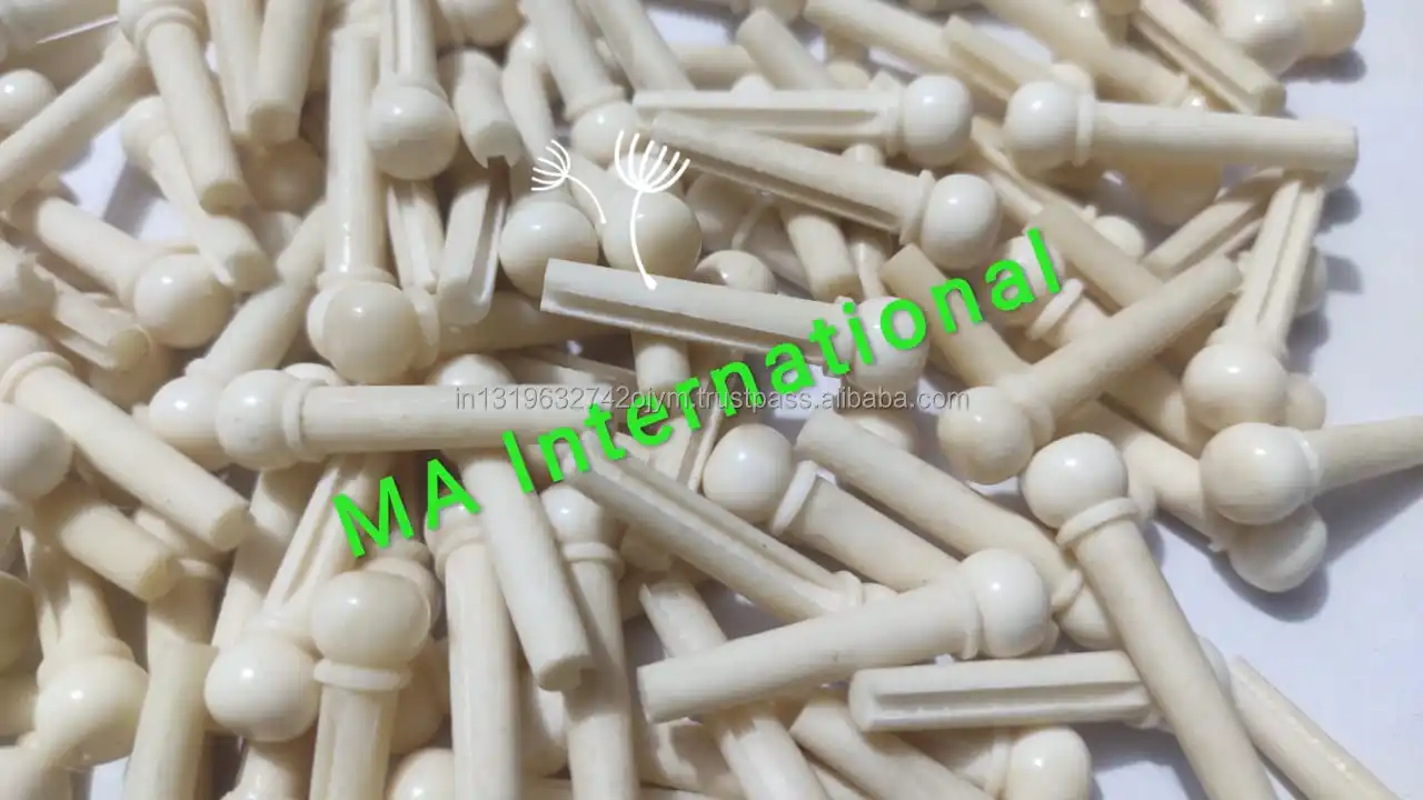 Quality Bone Acoustic Guitar With Abalone Dot Our Pure Bone Bridge Pins