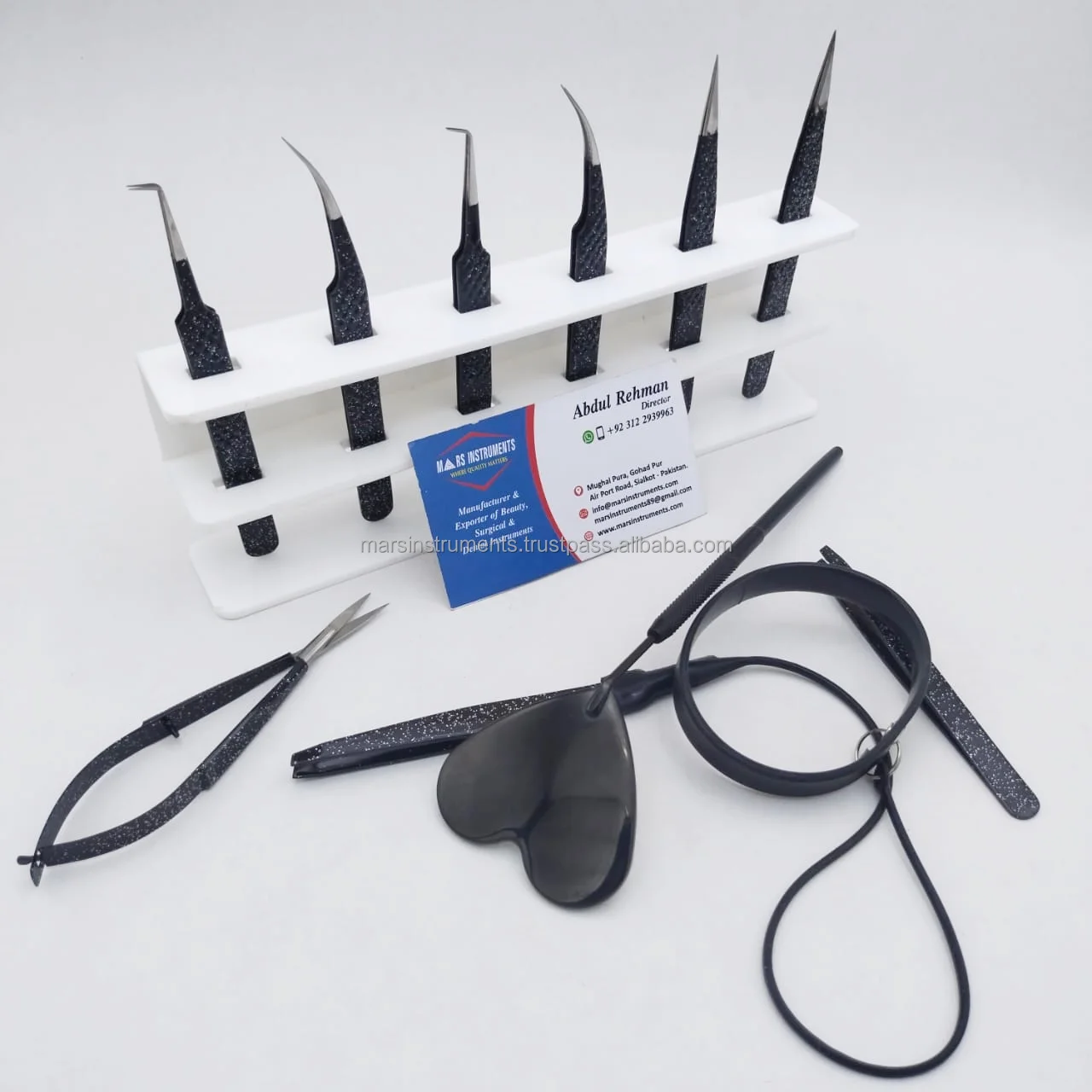 Best Fiber Tips Professional Solid Eyelash Extension Tweezers For Make