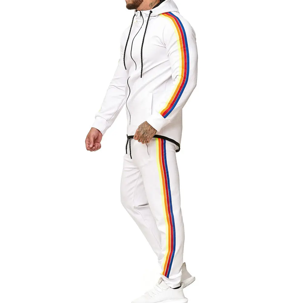 Hot Selling Unisex Fleece Winter Tracksuit Set Hooded Collar Casual ...
