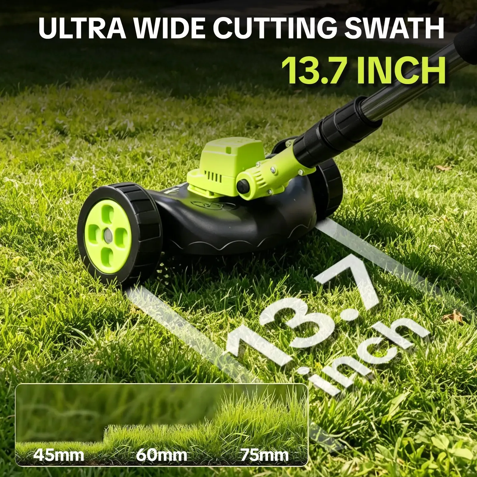 13.7 Inch Cutting Swath Detail