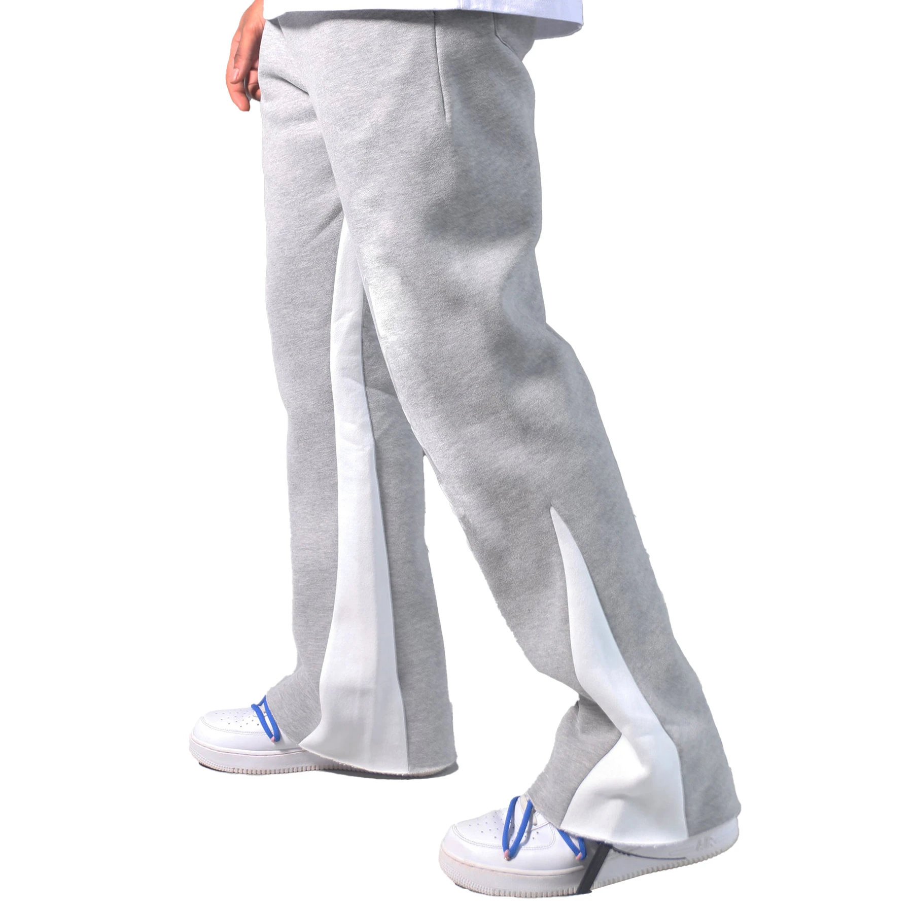 Glory Top Custom Men's Flared Jogger Track Pants Breathable Lightweight Canvas Multi-Pocket Casual Baggy Sweat Trouser Elastic