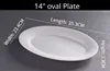 14" oval Plate