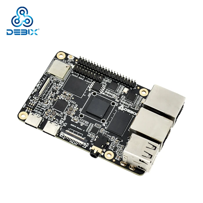 DEBIX Rpi Replacement Server Cpu Motherboard Arm Single Embedded Linux Board Ddr4 IMX 93 Motherboards Set Combo Kit