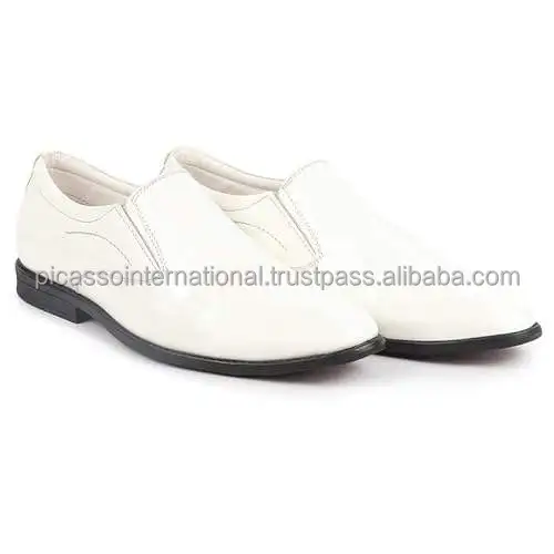 Wholesale Exporter Selling Premium Quality Men's Dress Style Genuine Leather Shoes White Casual Office Party Wear Global Buyers