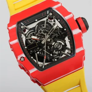 New Custom-made High-quality Business Casual Skeleton Men's Mechanical Watch Unique Trendy High-end Automatic Tourbillon Watches