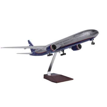 Support Customization Resin 1/157 Air Aeroflot Boeing 777 Plane Model 47cm Model Aircraft Plane Aero Plane Models