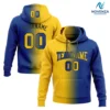 Jaune et bleu foncé