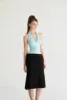 Aqua Blue with Black Skirt
