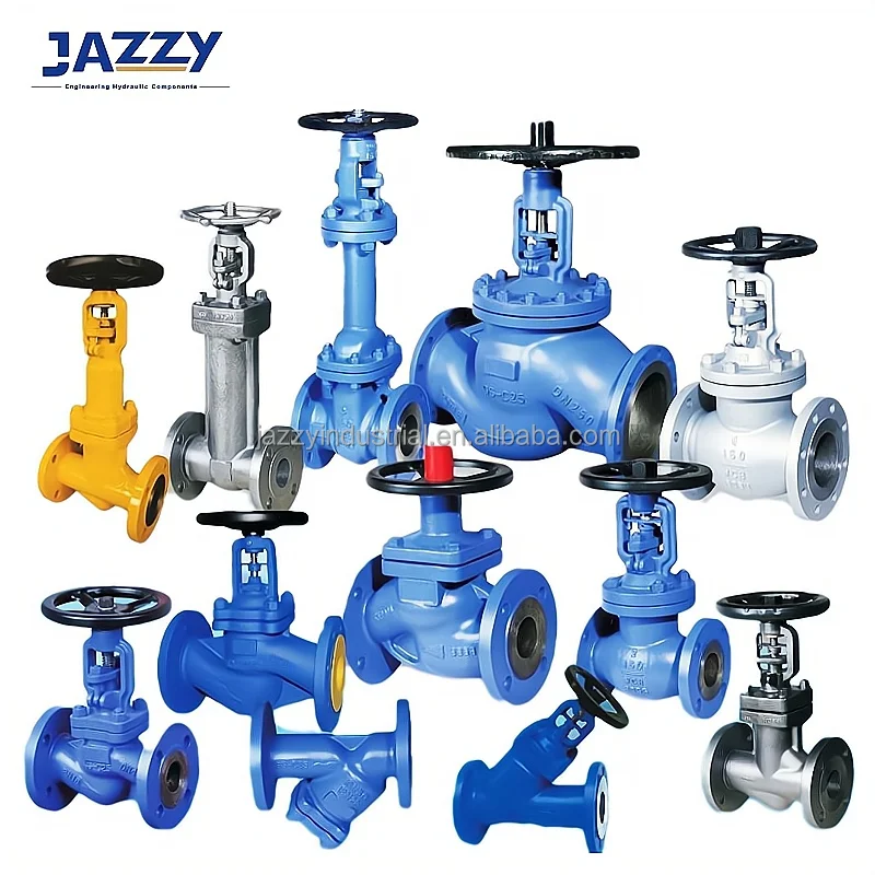 Jazzy Din Bellows Globe Valve Long Type Non-rising Stem Y-type Din ...