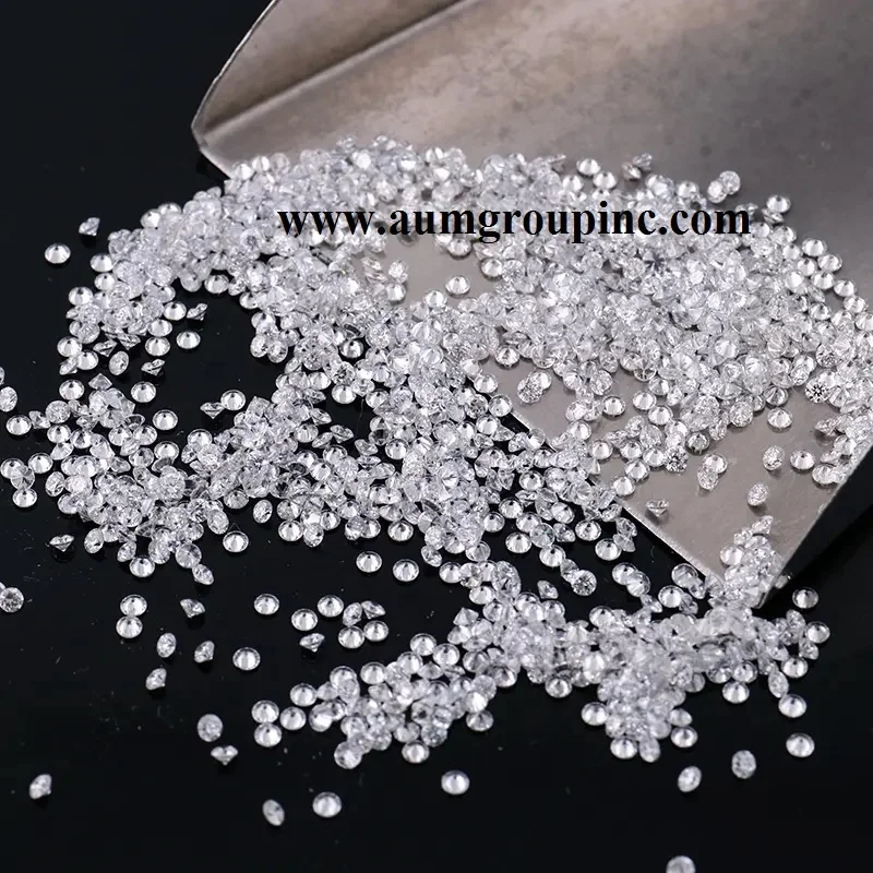 Small Sizes 0.7-4.2mm Natural round Brilliant Loose Diamond Melee EFGH VVS-SI White Fancy Color Stock Price Per Carat