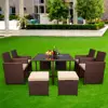 Rattan Color: Wood Grain Cushion Color: Khaki Color