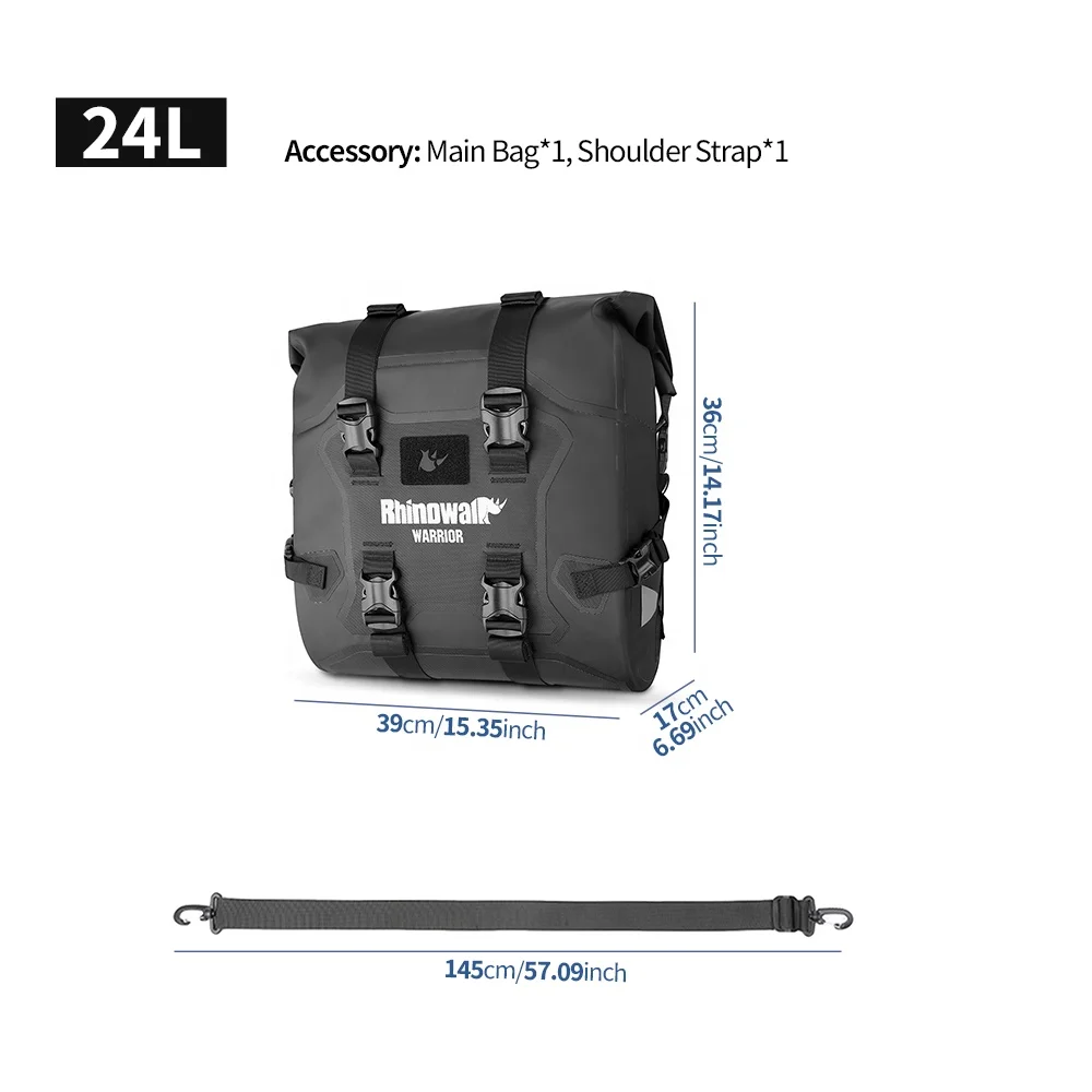Rhinowalk 24L Waterproof Motorcycle Side Bag