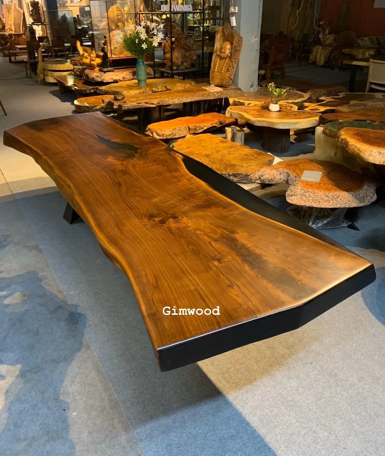 100% столешник из массива дерева/орех живого ореха/Саман/Кхая изготовленный на вьетнамской фабрике WHATSAPP + 84