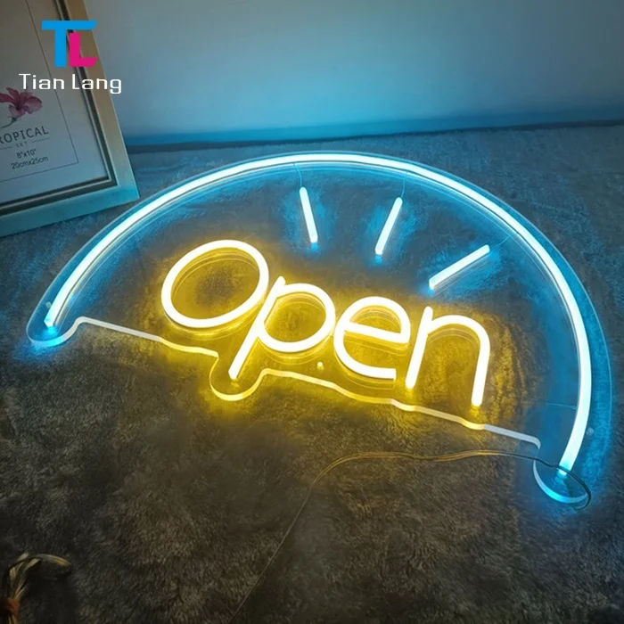 ベストセラー防水屋外ネオンサイン ビール カスタムメイド オープンネオンライトサイン