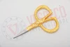 Polish blade with half gold plated.