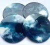 Blue, Teal, White, Grey