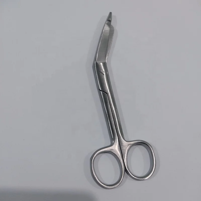 Single Use 14cm Lister Bandage Scissors Manual Power Source Stainless Steel Surgical Instruments