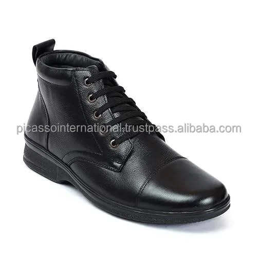 Direct Factory Price Excellent Quality Wholesale Supply Stylish Look Shoes Classic Design Genuine Leather Boots for Men