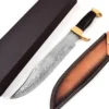 Acid Etched Carbon Steel & Micarta Handle