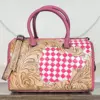 Pink & White Checkered