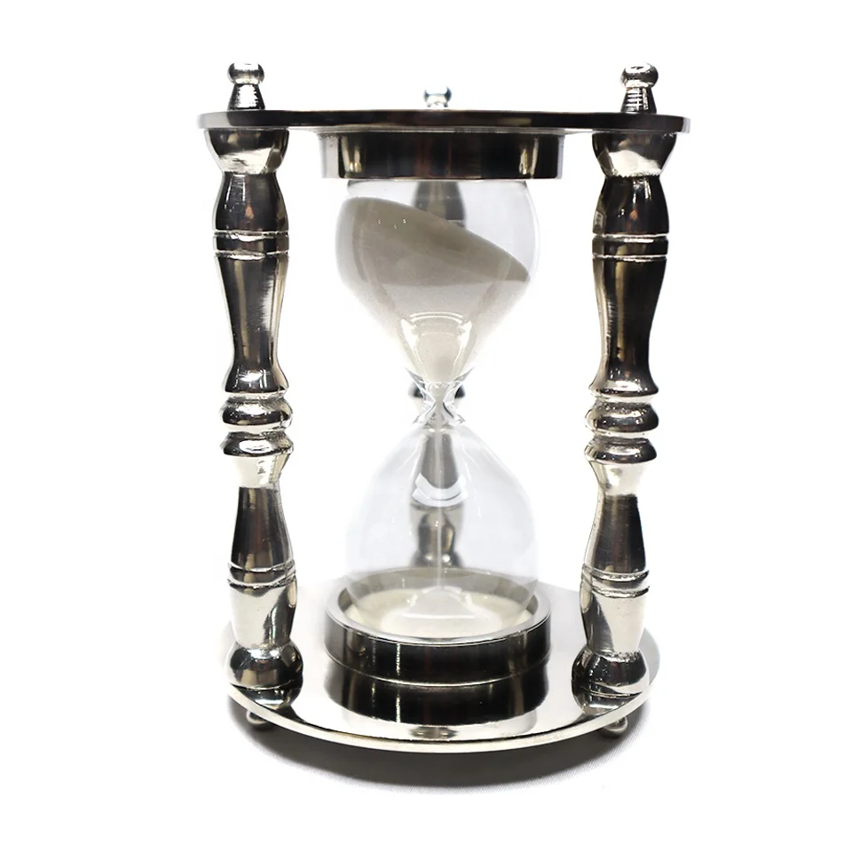 Reloj con temporizador de arena de decoración Vintage moderno