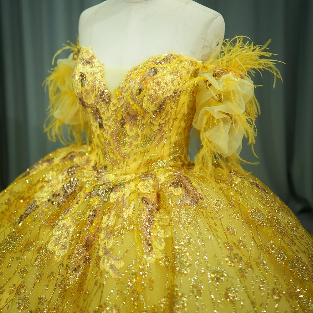 yellow sparkly dress Sparkly Mermaid V Neck Yellow Sequins Long Prom Dresses
