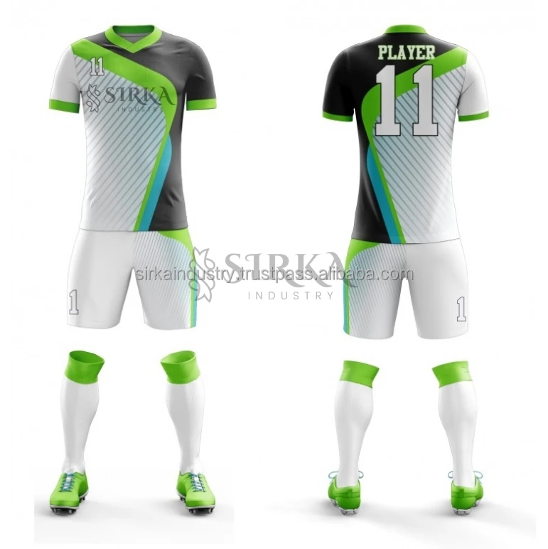 High Quality Soccer Uniform In 100polyester Custom Soccer Uniform For