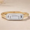 Moissanite en or 18 carats
