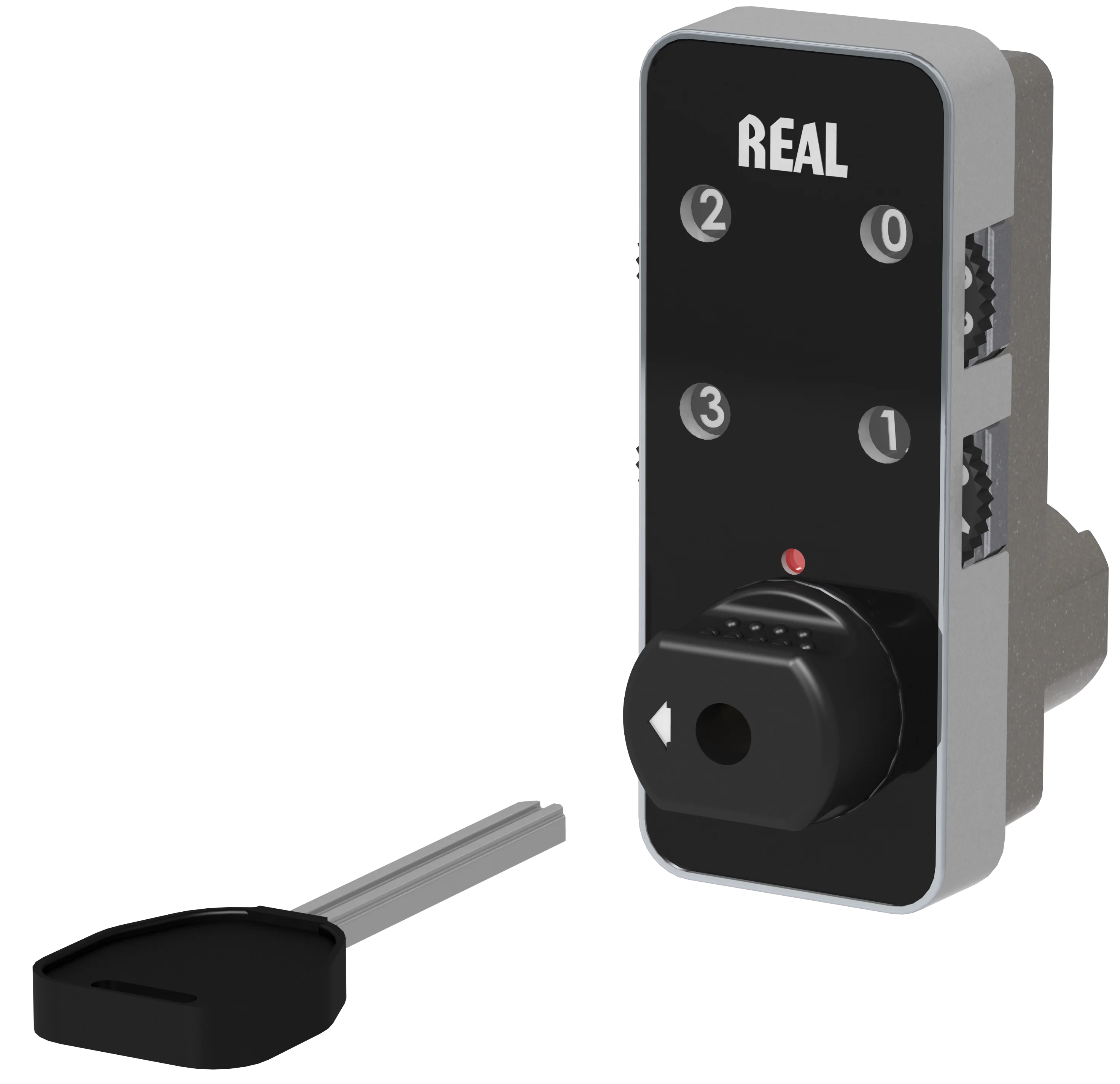 REAL RL-9046-B 4-Digit Lock for Cabinets, Locker / Keyless Combination Lock for Gym, School, Fitness, Spa, Hotel, Shopping Mall