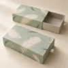Arte impreso de plumas de menta