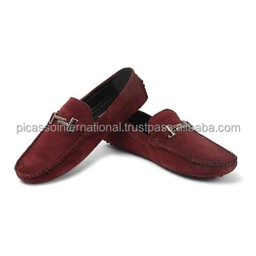 Direct Factory Price Excellent Quality Classic Design Genuine Suede Leather Moccasin Style Handmade Loafers Shoes for Men