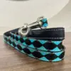 Black & Turquoise Checkered