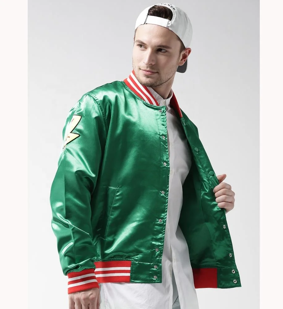 Logo College Team Satin Jacket 