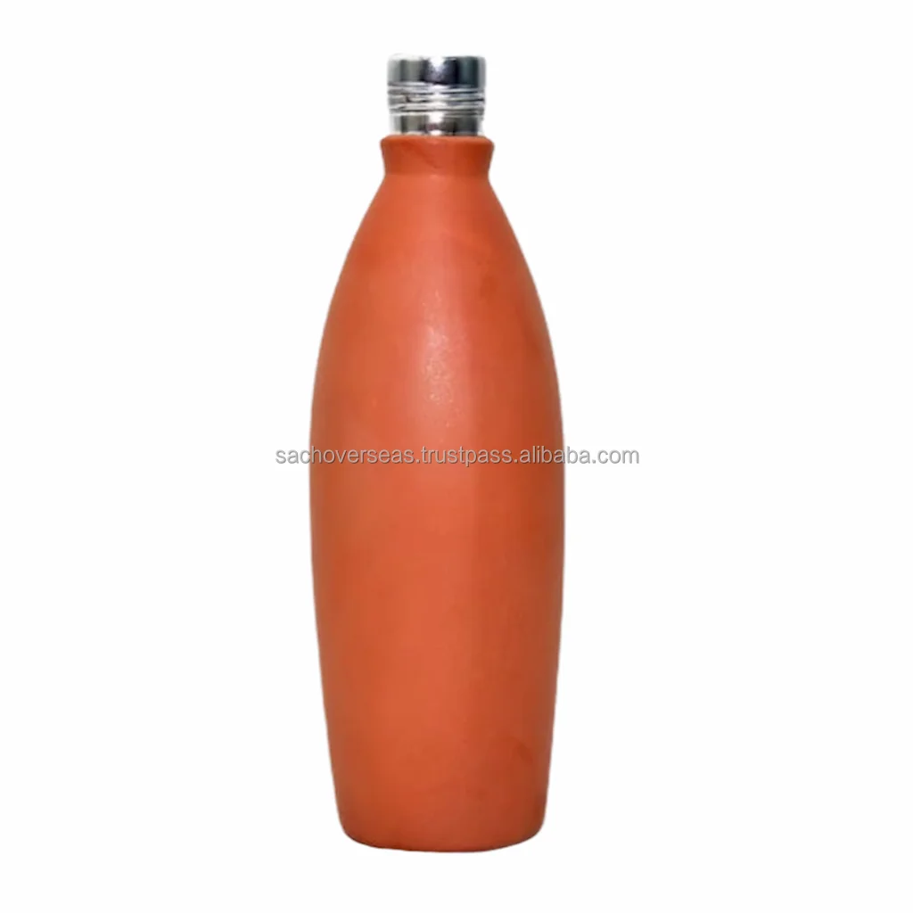 Mini Eco Friendly Terracotta Clay Water Bottle 500 ml