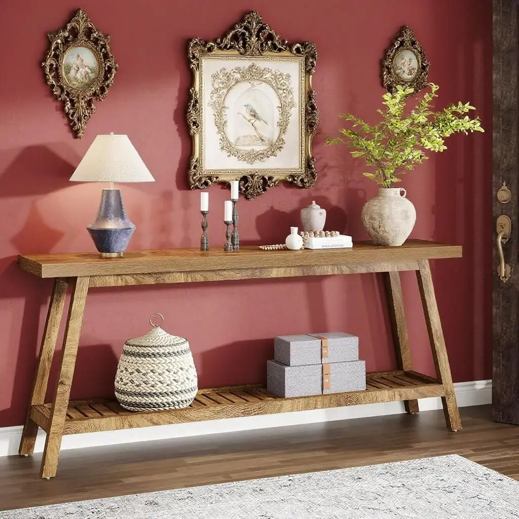Elvarenae Haven Light-Wood Console Table — product detail