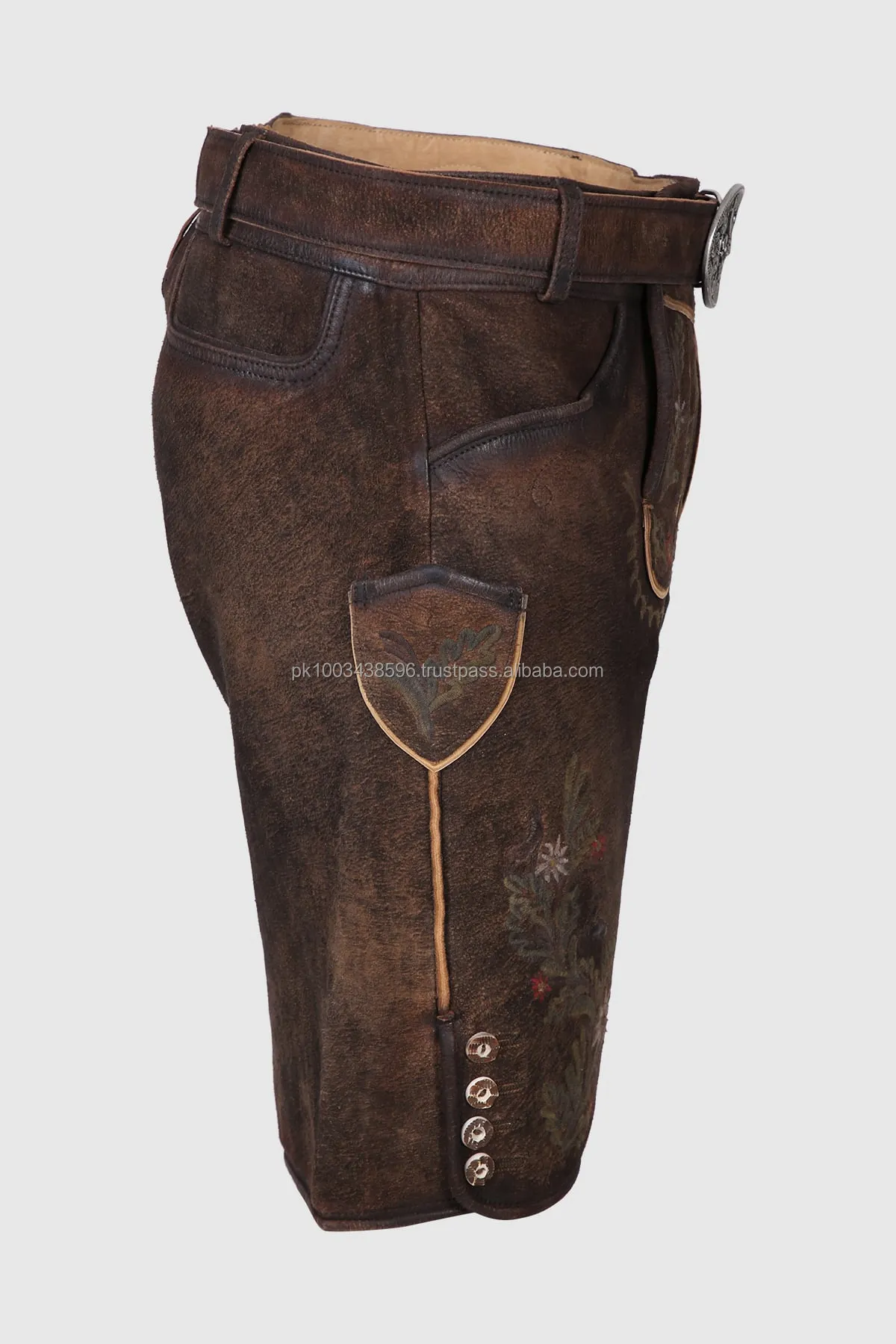 Real Leather Trachten Bavarian Custom Lederhosen Real Leather Short
