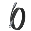 Câble tressé USB C vers USB C noir 240 W