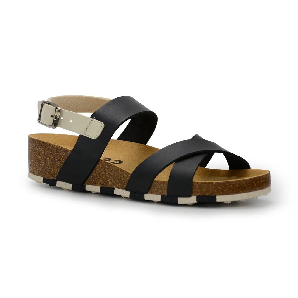 Platform Sandal Light Weight Autumn Summer Designer Eco Friendly Shoes Buckle Cross Strap Wedge EVA Sole Sandal Women Ladies