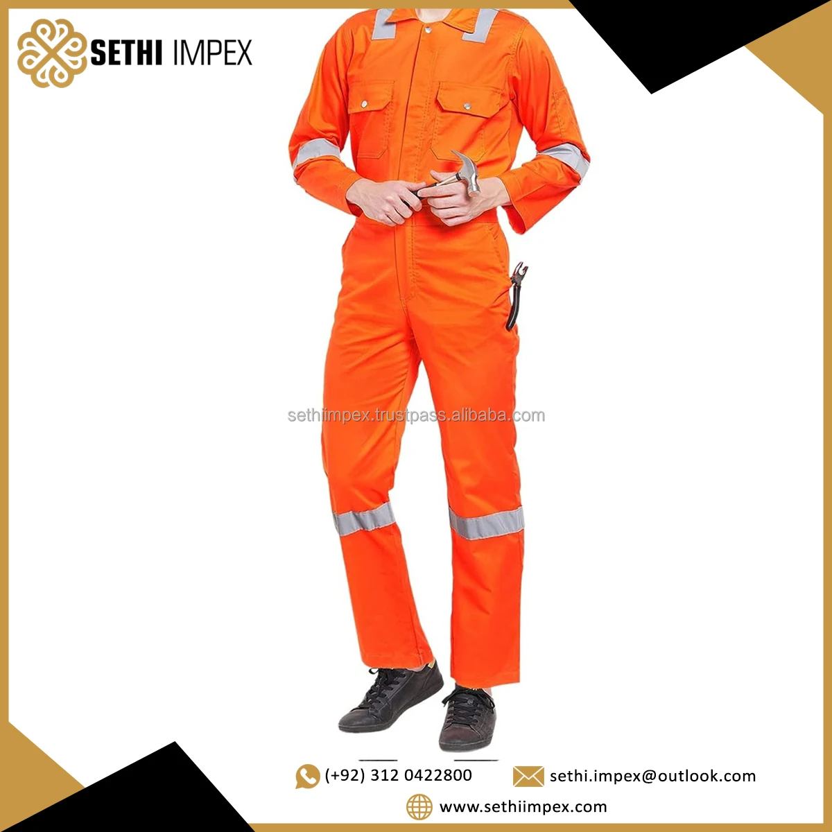 Reflective Industrial Safety Hi Vis Workwear Suits Working Uniform / Hi