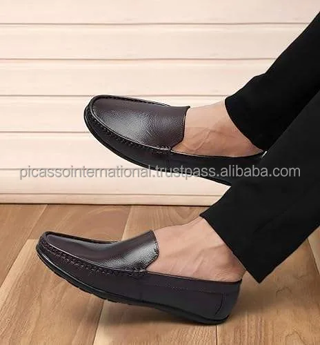 2024 Latest Arrival Stylish Look Fashionable Men's Office Dress Genuine Leather Oxford Formal Shoes with Pointed Toe Wood Insole