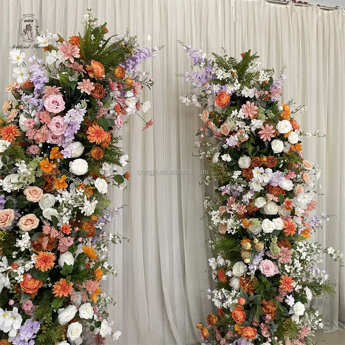 Wholesale Customized Flower Backdrop Row Arch Artificial Flower Wedding