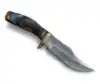Gray & Black Natural Horn with Red, Blue, and Green Spacer Rings