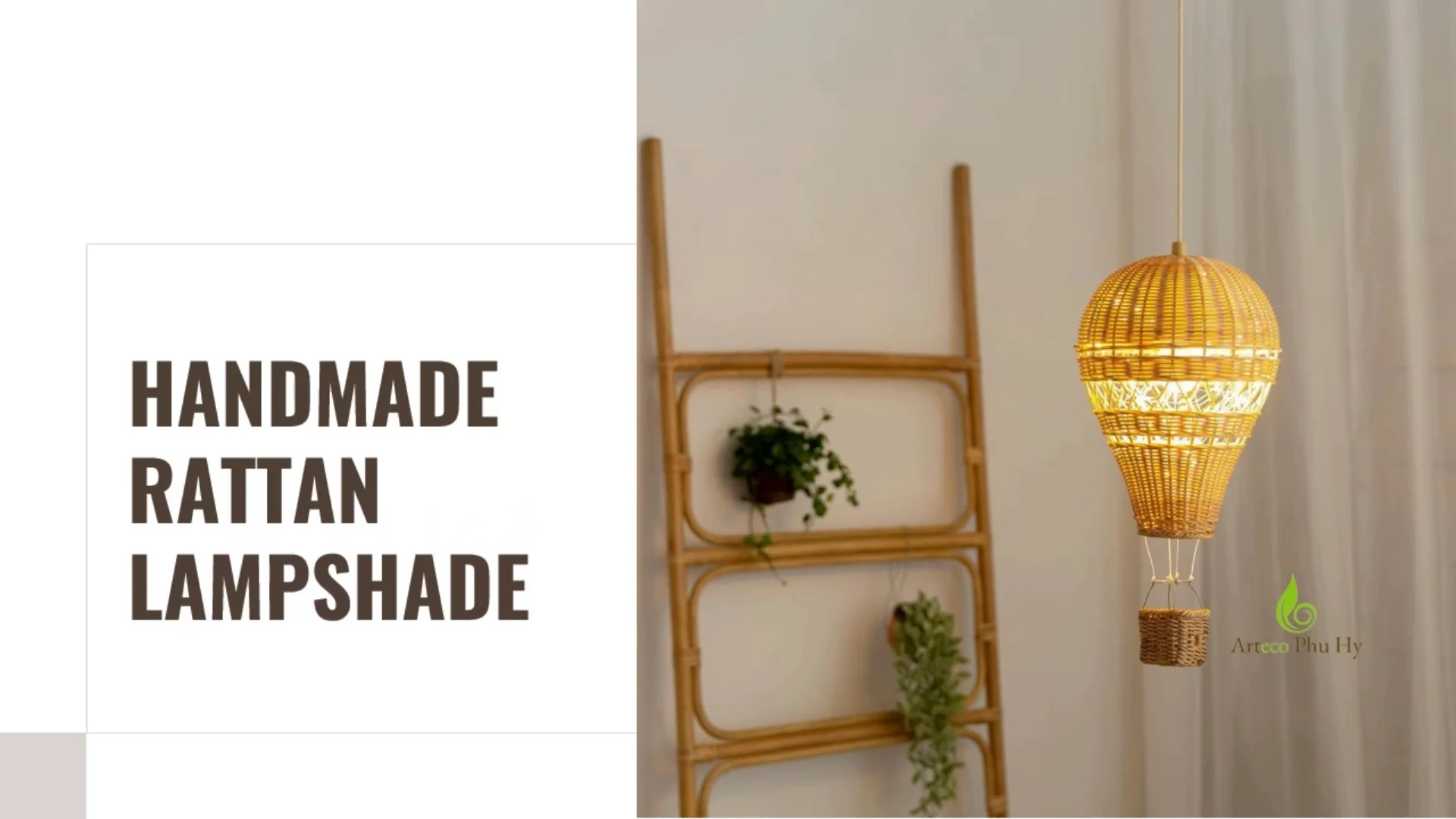 Wholesale Natural Rattan Pendant Light Small Rattan Pendant Korea Style