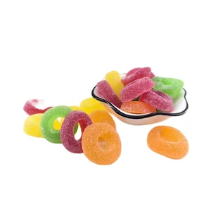 Sour Ring Soft Candy Fruit Flavor QQ Juice Decorative Package Sugar Hot Selling Bulk Packaging