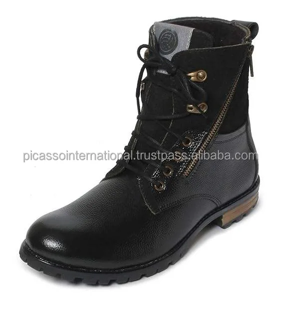 2024 New Arrival Premium Quality Best Selling Wholesale Luxury OEM Men's Genuine Leather Boots/ Shoes for Casual Wear