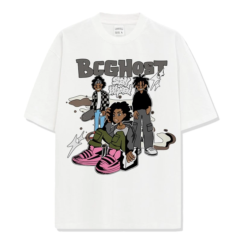 Glory Custom Oversized Printed T Shirt 100% Cotton Premium Quality Drop Shoulder T Shirt Streetwear Style For Unisex