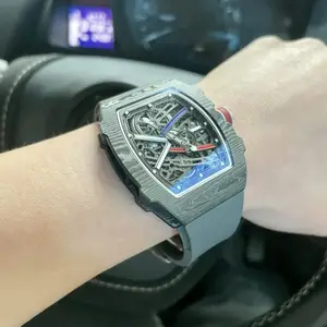 2026 New High-End Fashion Sports Carbon Fiber Ultra-Thin Men's Mechanical Watch Classic Automatic Luxury Brand Tourbillon Watch