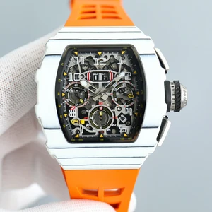 New Stylish Trendy Sporty Lightweight Tourbillon Men's Mechanical Watch Multi-functional Waterproof Automatic Luxury Brand Watch